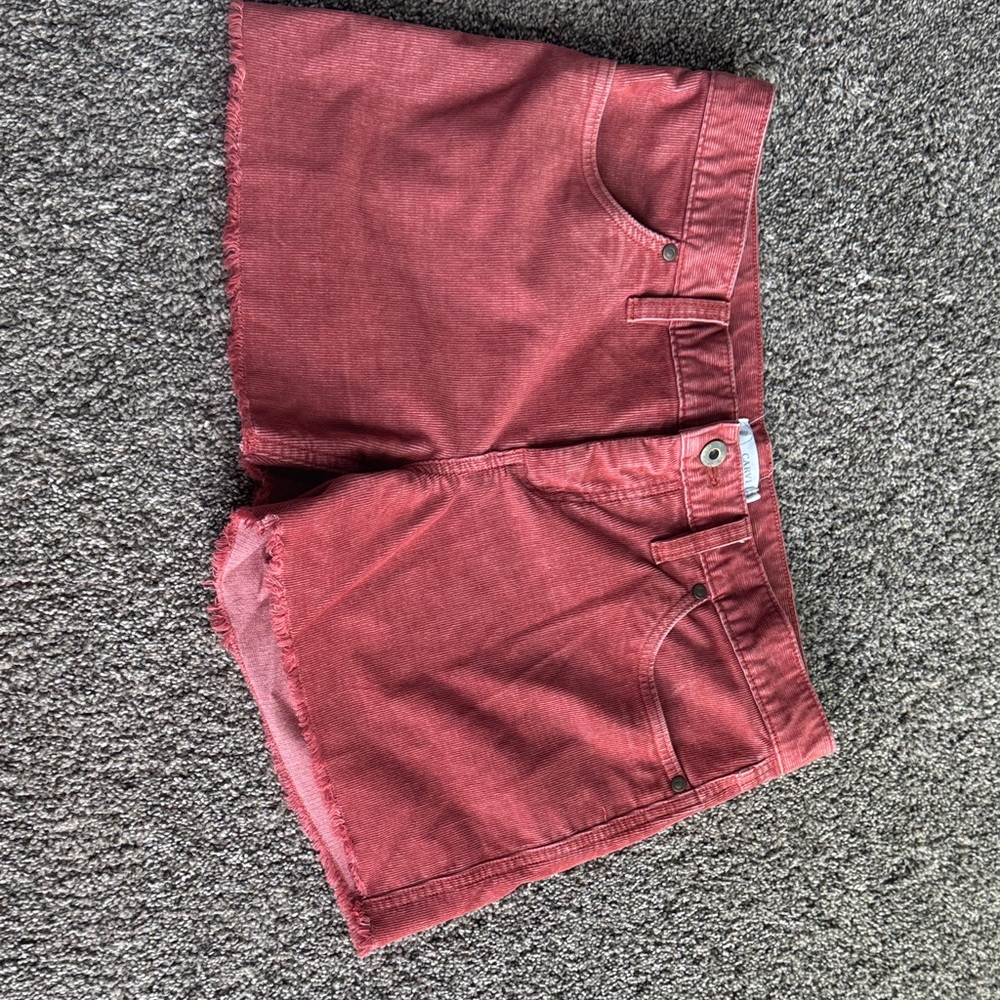 Women's Carve Design Oahu Rust Shorts - Casual Frayed Hem